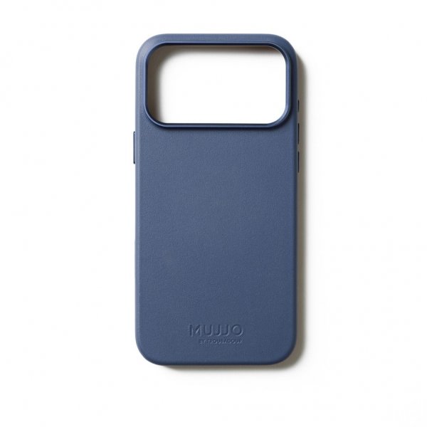 Mujjo iPhone 17 Pro Max Deksel Full Leather Case MagSafe Monaco Blue
