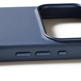Mujjo iPhone 17 Pro Max Deksel Full Leather Case MagSafe Monaco Blue
