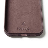 Mujjo iPhone 17 Pro Max Deksel Full Leather Case MagSafe Bronze Red