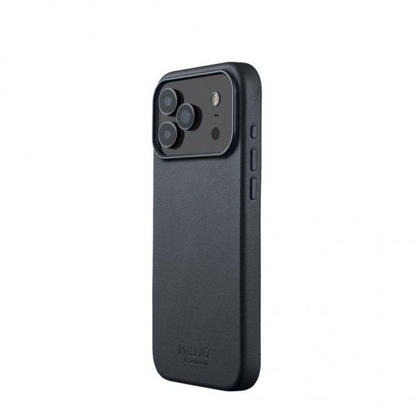 Mujjo iPhone 17 Pro Max Deksel Full Leather Case MagSafe Basalt