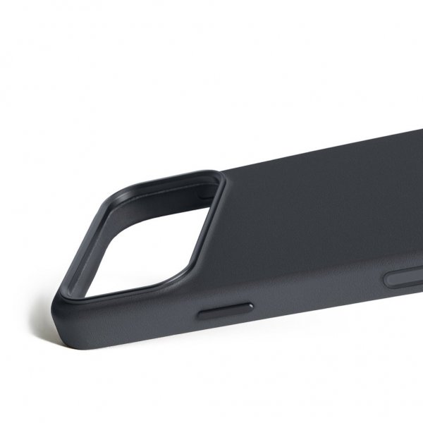 Mujjo iPhone 17 Pro Max Deksel Full Leather Case MagSafe Basalt