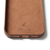 Mujjo iPhone 17 Pro Max Deksel Full Leather Case MagSafe Tan
