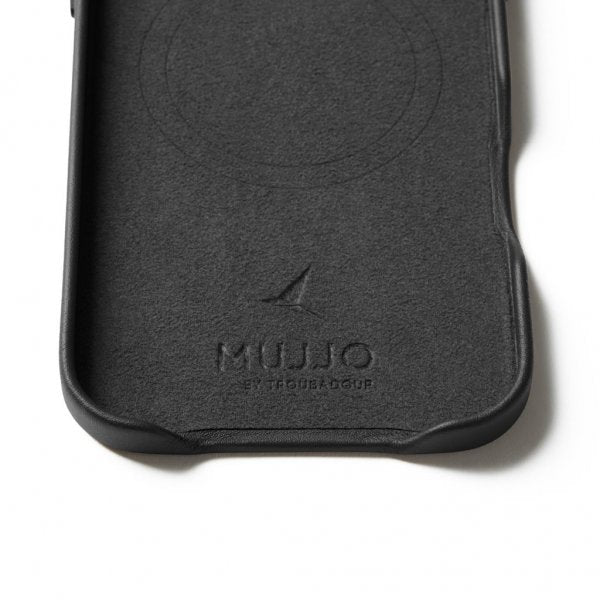 Mujjo iPhone Air Deksel Full Leather Case MagSafe Svart