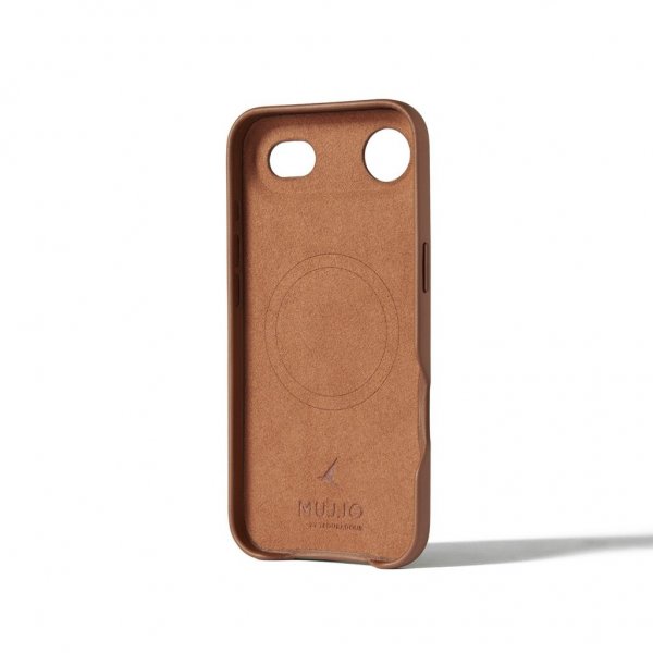 Mujjo iPhone Air Deksel Full Leather Case MagSafe Tan