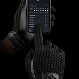 Mujjo Leather Crochet Touchscreen Gloves Size 9