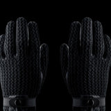 Mujjo Leather Crochet Touchscreen Gloves Size 8