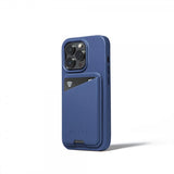 Mujjo Kortholder Full Leather Magnetic Wallet Monaco Blue