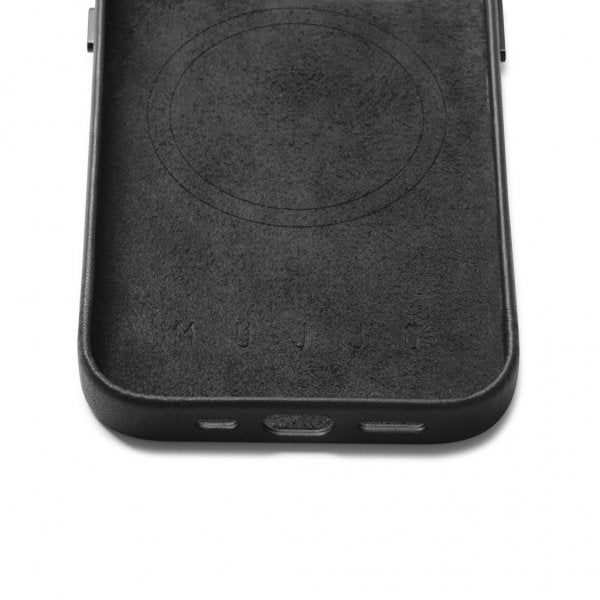 Mujjo iPhone 14 Deksel Full Leather Case MagSafe Tan