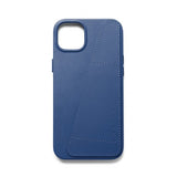 Mujjo iPhone 14 Plus Deksel Full Leather Wallet Case Monaco Blue