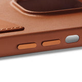Mujjo iPhone 14 Plus Deksel Full Leather Wallet Case Monaco Blue