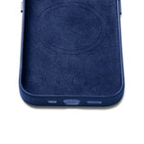 Mujjo iPhone 14 Pro Deksel Full Leather Case MagSafe Monaco Blue