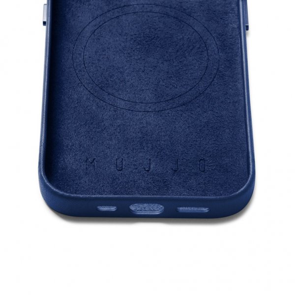 Mujjo iPhone 14 Pro Deksel Full Leather Case MagSafe Svart