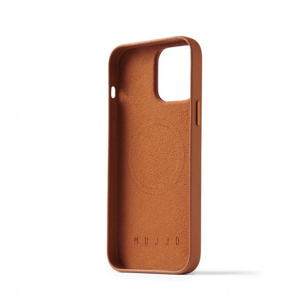 Mujjo iPhone 14 Pro Max Deksel Full Leather Case MagSafe Svart