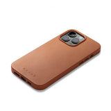 Mujjo iPhone 14 Pro Max Deksel Full Leather Case MagSafe Tan