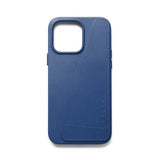Mujjo iPhone 14 Pro Max Deksel Full Leather Wallet Case Monaco Blue