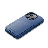 Mujjo iPhone 14 Pro Deksel Full Leather Wallet Case Tan