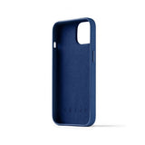 Mujjo iPhone 14 Deksel Full Leather Wallet Case Monaco Blue
