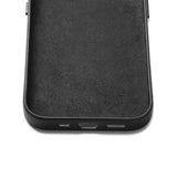 Mujjo iPhone 14 Deksel Full Leather Wallet Case Svart