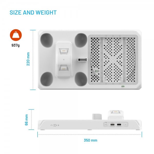 Fixed Multifunctional Docking Station Xbox Series X/Series S Hvit