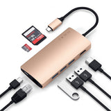 Satechi USB-C Multi-Port Adapter 4K Gigabit Ethernet V2 Gull