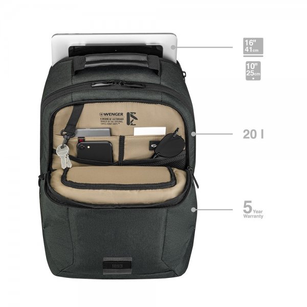 Wenger MX ECO Professional 16" Dataryggsekk Svart