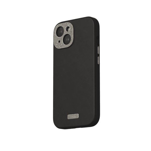 Moshi iPhone 15 Deksel Napa MagSafe Midnight Black