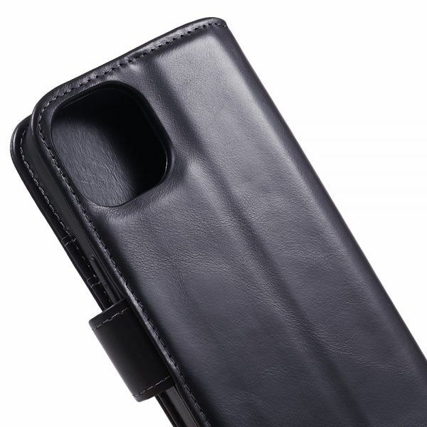 Nordic Covers iPhone 12/iPhone 12 Pro Etui Essential Leather Raven Black