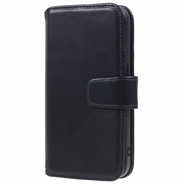 Nordic Covers iPhone 12/iPhone 12 Pro Etui Essential Leather Raven Black
