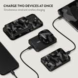 Burga Powerbank MagSafe 5000 mAh Night Black Camo Metallgrå