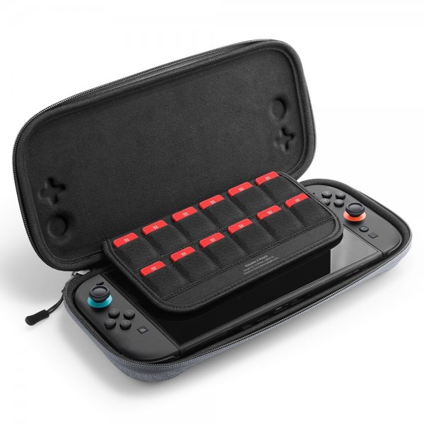 Spigen Nintendo Switch 2 Etui Klasden Pouch 2 Charcoal Gray