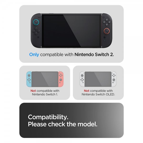 Spigen Nintendo Switch 2 Etui Thin Fit 360 Svart