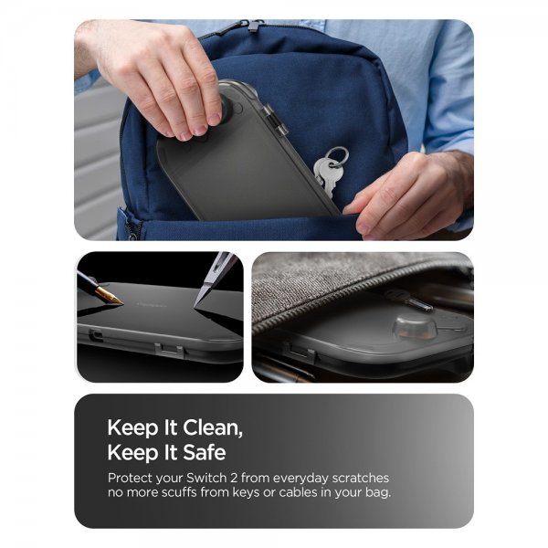 Spigen Nintendo Switch 2 Etui Thin Fit 360 Svart