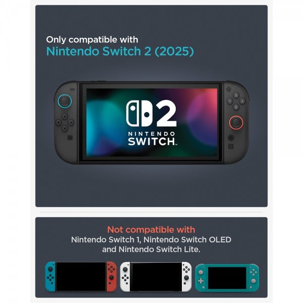 Spigen Nintendo Switch 2 Deksel Rugged Armor Matte Black