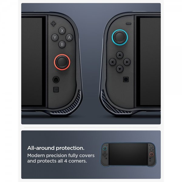 Spigen Nintendo Switch 2 Deksel Rugged Armor Matte Black