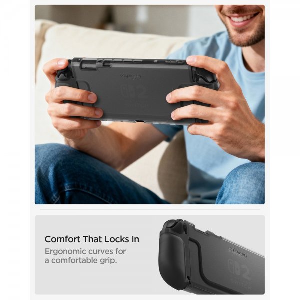 Spigen Nintendo Switch 2 Deksel Ultra Hybrid Frost Black