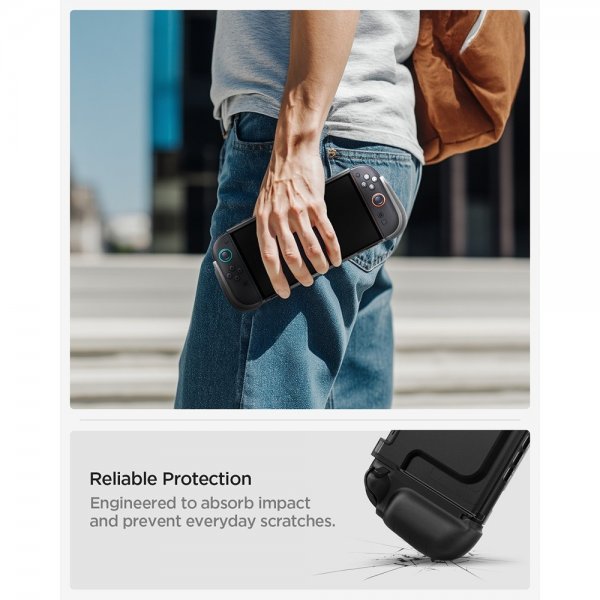 Spigen Nintendo Switch 2 Deksel Ultra Hybrid Frost Black