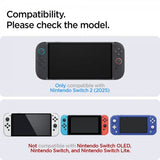 Spigen Nintendo Switch 2 Skjermbeskytter GLAS.tR EZ Fit 2-pakning