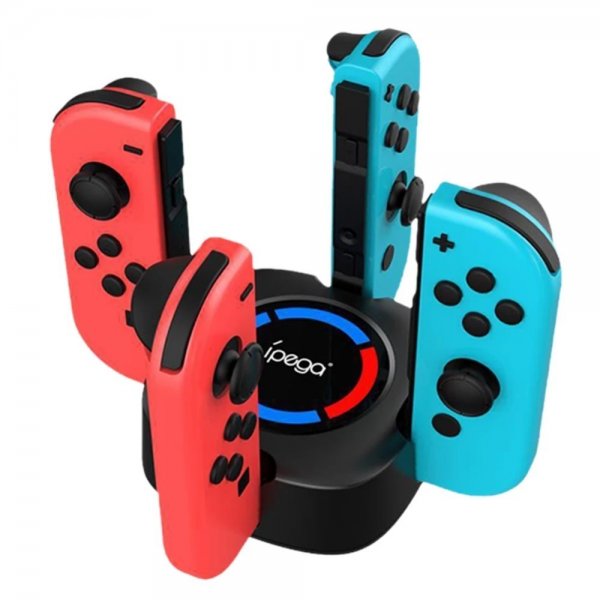 Ipega Nintendo Switch Joy Con 4 i 1 ladestasjon