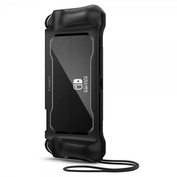 Spigen Nintendo Switch OLED Deksel Rugged Armor Matte Black