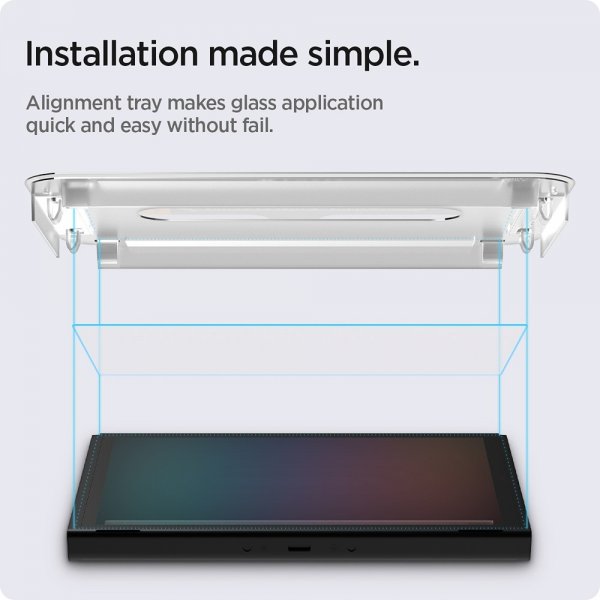 Spigen Nintendo Switch OLED Skjermbeskytter GLAS.tR EZ Fit 2-pakning