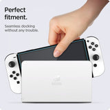Spigen Nintendo Switch OLED Skjermbeskytter GLAS.tR EZ Fit 2-pakning