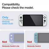 Spigen Nintendo Switch OLED Skjermbeskytter GLAS.tR EZ Fit 2-pakning