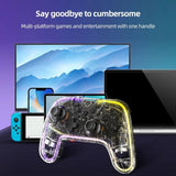 Aolion Nintendo Switch Controller Transparent RGB