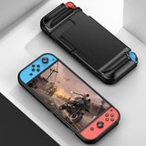 Nintendo Switch Etui Børstet Karbonfiber Tekstur Svart
