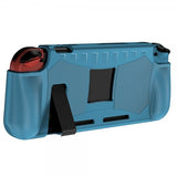 Nintendo Switch etui karbonfiber mønster blå