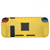 Nintendo Switch etui karbonfiber mønster gul