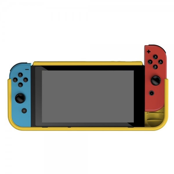 Nintendo Switch etui karbonfiber mønster gul