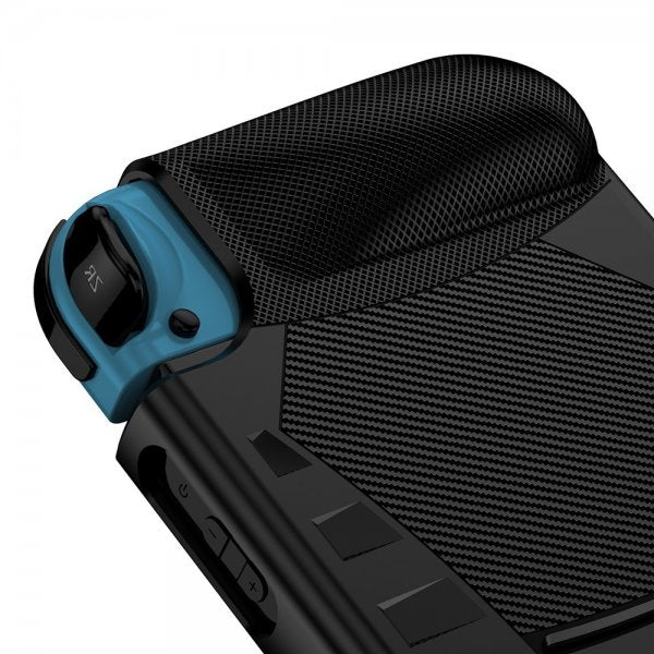 Nintendo Switch etui med karbonfiber mønster svart
