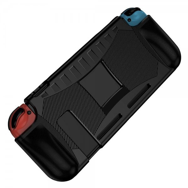 Nintendo Switch etui med karbonfiber mønster svart