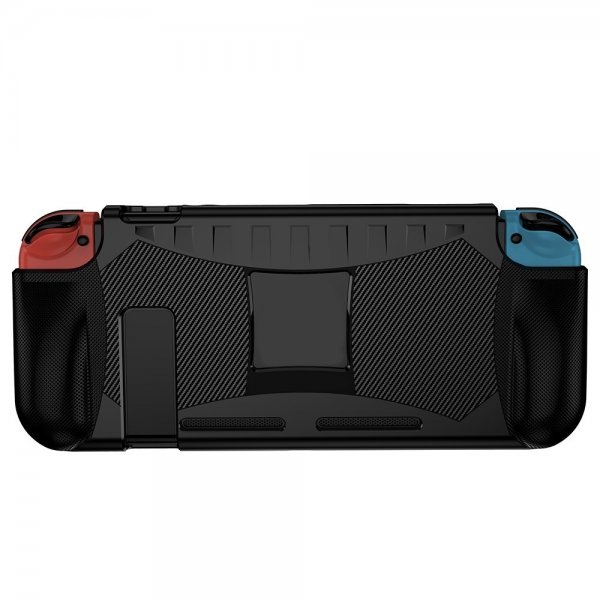 Nintendo Switch etui med karbonfiber mønster svart